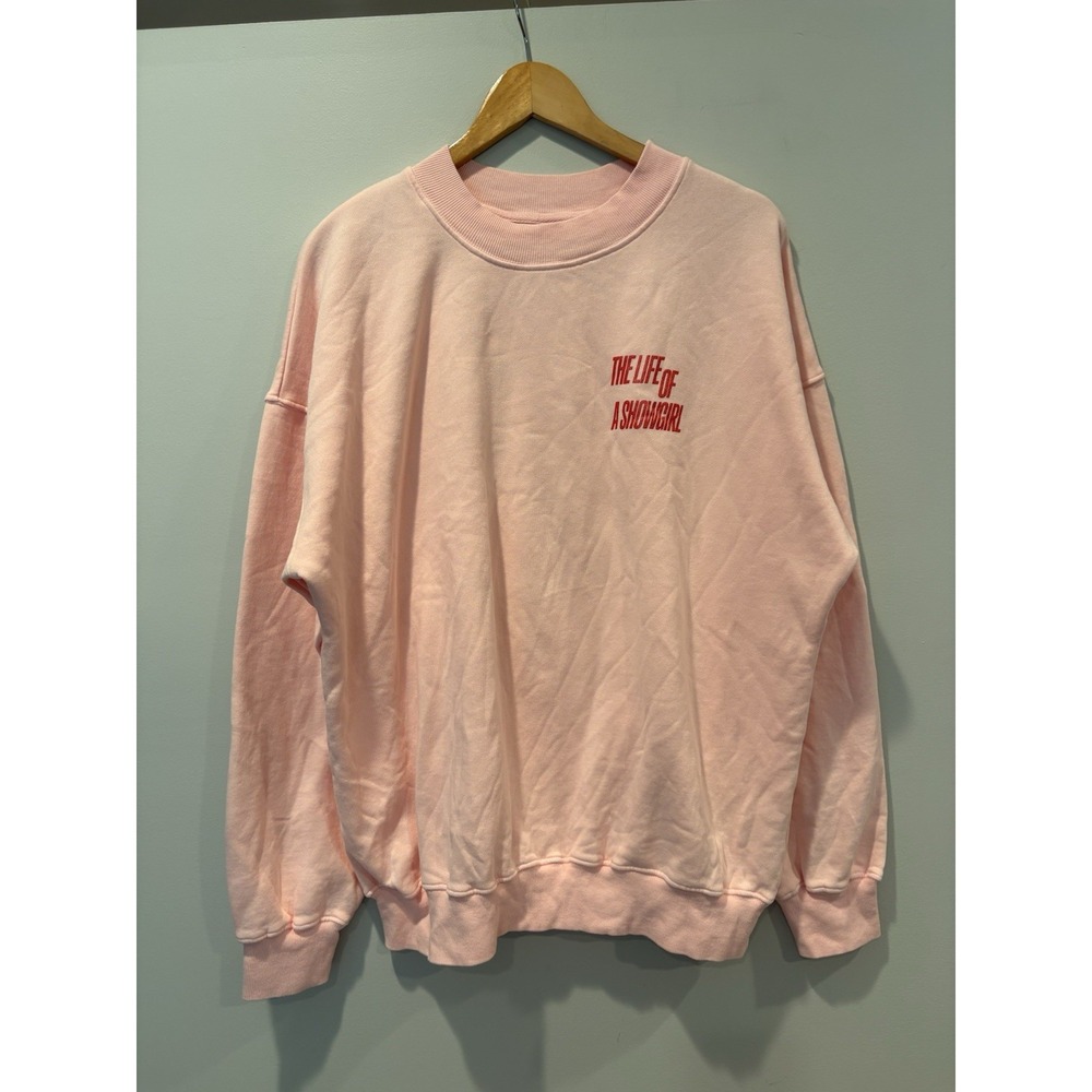 Taylor Swift Call Me Honey The Life Of A Showgirl Pink Crewneck Sweatshirt Sz M